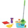 imageLeapFrog Clean Sweep Learning Caddy Kids Mop and Broom Cleaning Toy Set for Ages 35 PinkBlue