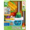imageLeapFrog Clean Sweep Learning Caddy Kids Mop and Broom Cleaning Toy Set for Ages 35 PinkBlue
