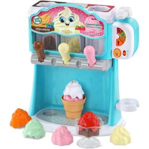imageLeapFrog Count and Swirl Ice Cream Maker Playset for Kids Ages 2 Years and up PinkBlue